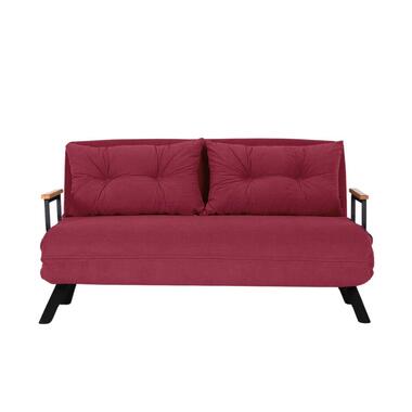 CALICOSY - Slaapbank SANDO - Bordeaux - 41x133x50 cm product