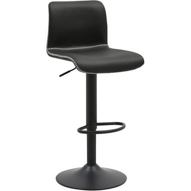 CLP Barkruk Henchy mat zwart Frame - Kunstleer - zwart product