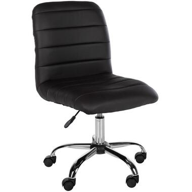 CLP Bureaustoel Redding chroom Frame - Kunstleer - bruin product