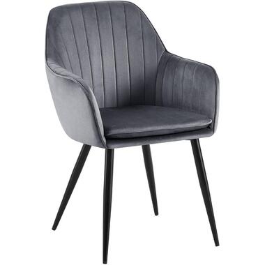 CLP Eetkamerstoel Cheryl zwart Frame - Metaal - donkergrijs product