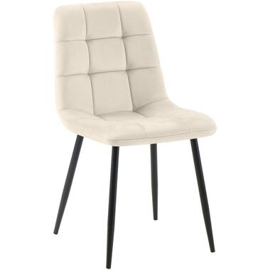 CLP Eetkamerstoel Tilde Fluweel - creme product