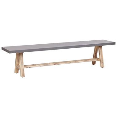 TONNARE - Tuinbank - Licht hout - 200 cm - Beton product