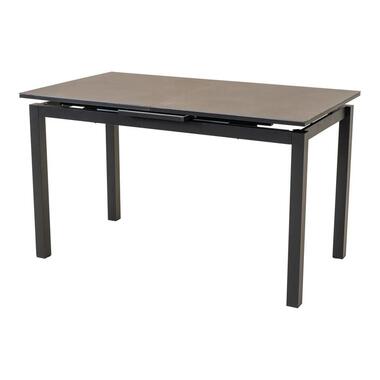 Les - Lagos-uittrektafel 130/160x75 cm - matt antraciet product