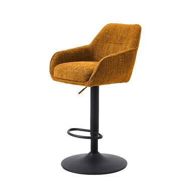 Nordic Home - Ellis verstelbare barstoel stof - roestbruin product
