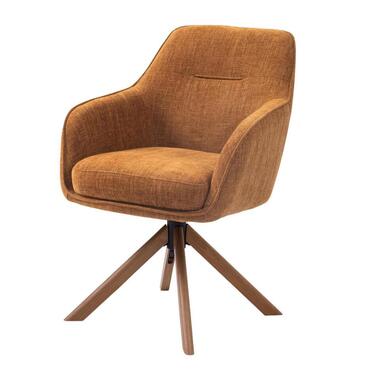 Nordic Home - Ellis armstoel stof - roestbruin product