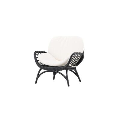 Svea - Hugo outdoor loungestoel - wicker - zwart product