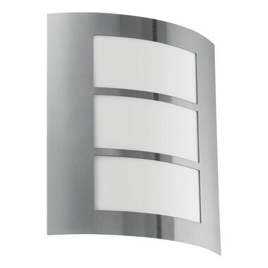 EGLO City Wandlamp - E27 - RVS/Kunststof - Wit/RVS product