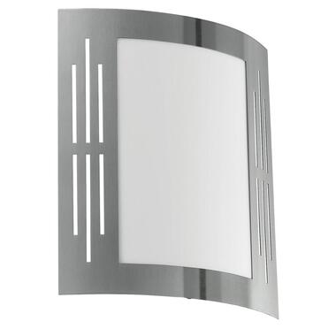 EGLO City Wandlamp - E27 - RVS/Kunststof - Wit/RVS product