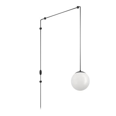 EGLO Rondo 3 Hanglamp - E27 - Staal/Glas/Kunststof - Zwart/Wit product