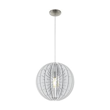 EGLO Fabessa Hanglamp - E27 - Staal/Hout - Wit:Grijs product