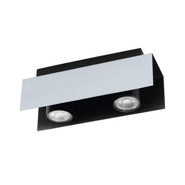 EGLO Viserba Plafonnière - GU10 - Staal - Zwart/Wit product