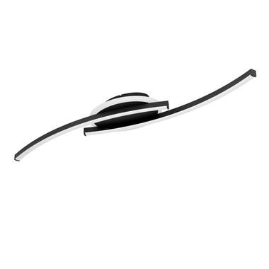 EGLO Lungolago Plafonnière - LED - Staal/Kunststof - Zwart/Wit product