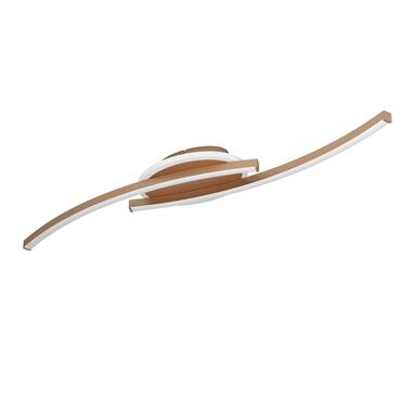EGLO Lungolago Plafonnière - LED - Kunststof - Brons/Wit product