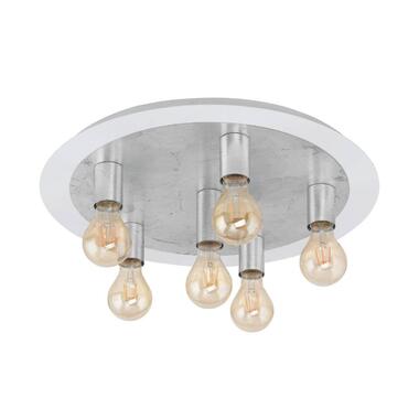 EGLO Passano Plafonnière - E27 - Staal - Wit/Zilver product