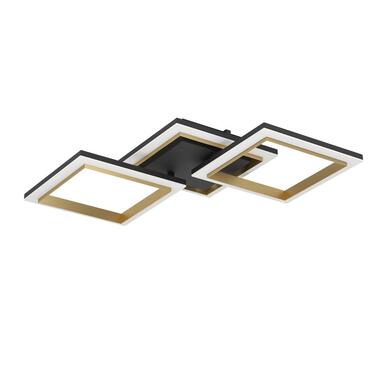 EGLO Calliera Plafonnière - LED - Staal/Kunststof - Zwart/Goud/Wit product