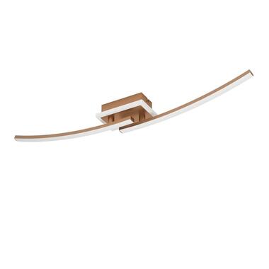 EGLO Lungolago Plafonnière - LED - Staal/Kunststof - Brons/Wit product