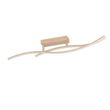 EGLO Grisolia Plafonnière - LED - Kunststof - Wit/Bruin product