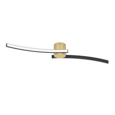 EGLO Aieta Plafonnière - LED - Staal/Kunststof - Zwart/Goud product