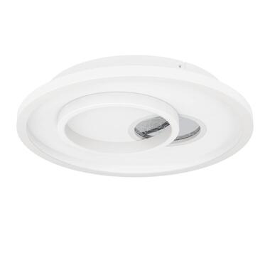 EGLO Tiriolo Plafonnière - LED - Kunststof - Wit/Zilver product