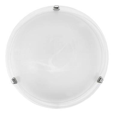 EGLO Salome Plafonnière - E27 - Staal/Glas - Wit/Chroom product