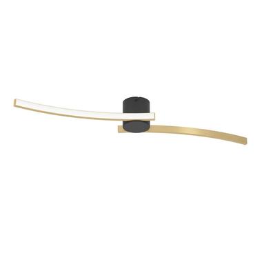 EGLO Aieta Plafonnière - LED - Staal/Kunststof - Zwart/Goud product