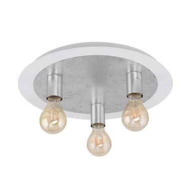 EGLO Passano Plafonnière - E27 - Staal - Wit/Zilver product