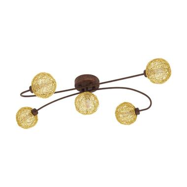 EGLO Caris 1 Plafonnière - G9 - Staal/Aluminium - Goud/Roest product