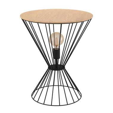 EGLO Desierto Tafellamp - E27 - Staal/Hout - Zwart/Bruin product