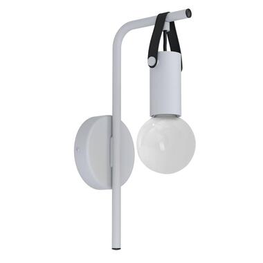 EGLO Apricale Wandlamp - E27 - Staal/Leer - Zwart/Bruin product