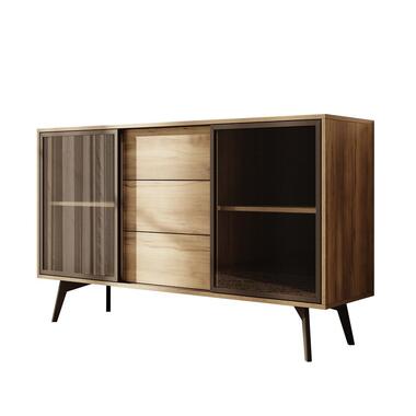 Meubella - Spa - Dressoir - Eiken - 144x39x85 cm product