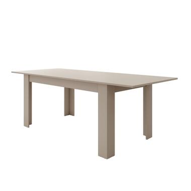 Meubella - Eetkamertafel Uverta - Beige - 220 cm - Uitschuifbaar product