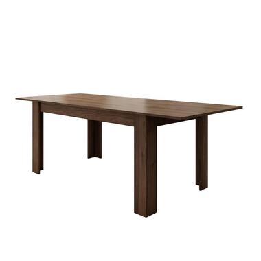 Meubella - Eetkamertafel Uverta - Donker eiken - 220 cm - Uitschuifbaar product