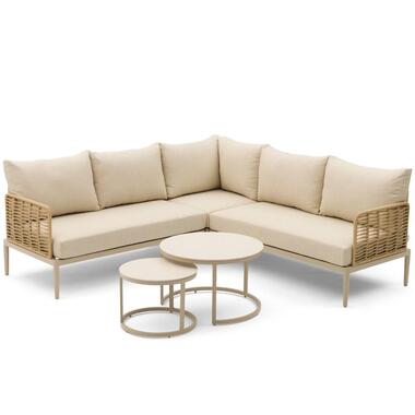 Hoek loungeset 5 personen Wicker Taupe Coco Ibiza product