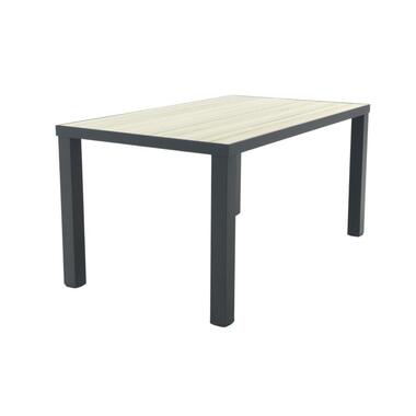 VDG Nola tuintafel 160x90 cm. - Antraciet/Houtlook product