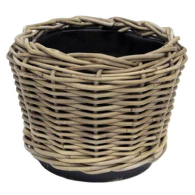 Van der Leeden Planten/bloemen mand - gevlochten - D27 x H22 cm product