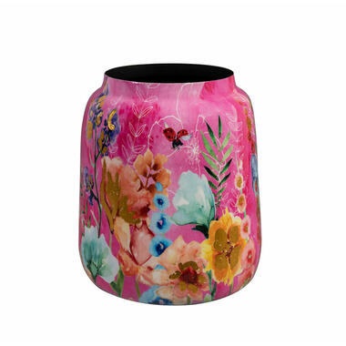 TS Collection Vaas Fiesta Fuchsia - roze - metaal - D21 x H24 cm product