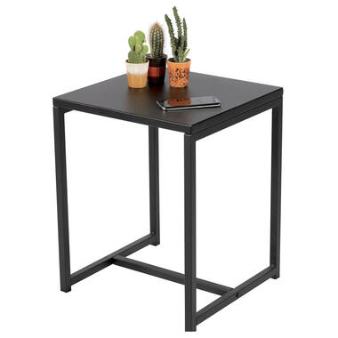 Urban Living Bijzettafel/salontafel - zwart - 40 x 40 x 50 cm product