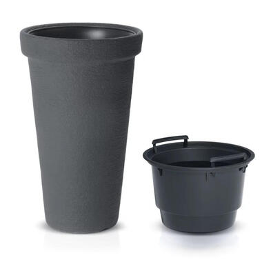 Prosperplast Plantenpot Flower Tower - antraciet - D40 x H60 cm product