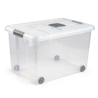 Plasticforte Opslagbak met deksel - 1x - 55L - 59 x 40 x 35 cm product