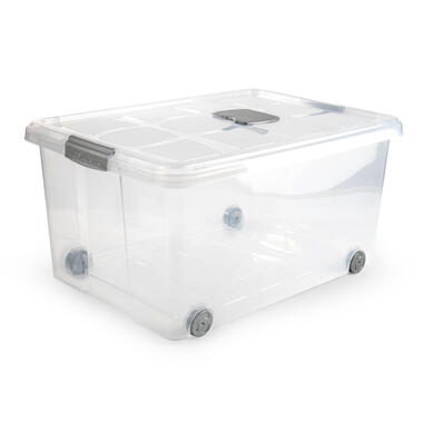 Plasticforte Opslagbak met deksel - 1x - 57L - 62 x 45 x 32 cm product