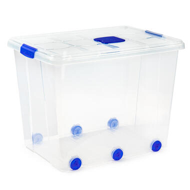 Plasticforte Opslagbak met deksel - 1x - 86L - 62 x 45 x 47 cm product