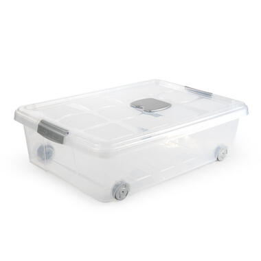 Plasticforte Opslagbak met deksel - 1x - 31L - 62 x 45 x 18 cm product
