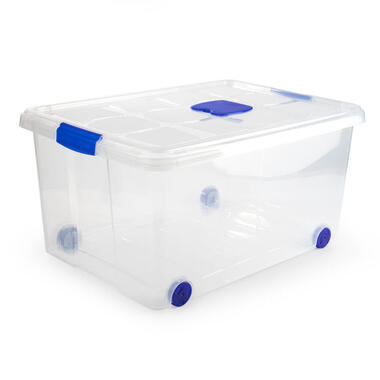 Plasticforte Opslagbak met deksel - 1x - 57L - 62 x 45 x 32 cm product