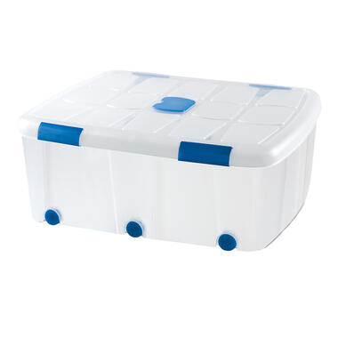 Plasticforte Opslagbak met deksel - 1x - 100L - 80 x 60 x 33 cm product