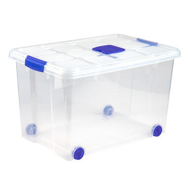 Plasticforte Opslagbak met deksel - 1x - 55L - 59 x 40 x 35 cm product