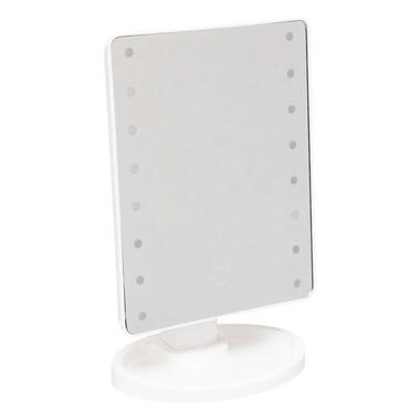 Make-up spiegel Vegas - met LED lampjes - kunststof - 16 x 28 cm product