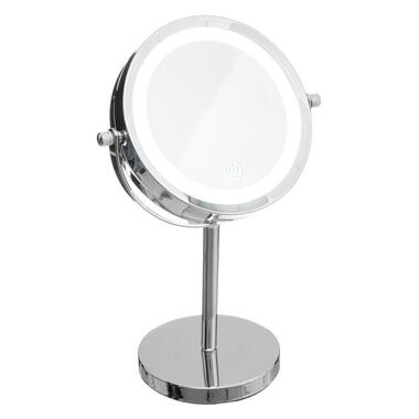 Make-up spiegel/scheerspiegel - met LED verlichting - op voet product