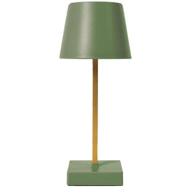 Home deco factory LED tafellamp - kunststof - groen - touch - 26cm product
