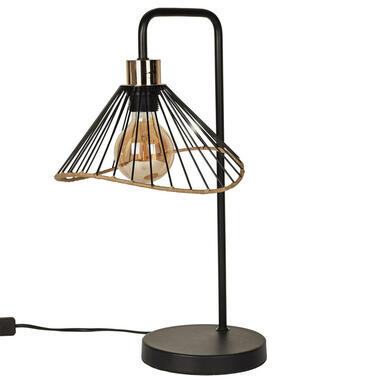 Home deco factory LED Tafellamp Loft - zwart - 30 x 47 x 25 cm product