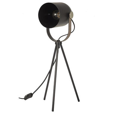 Home deco factory tafellamp industrieel - zwart - H46 cm product